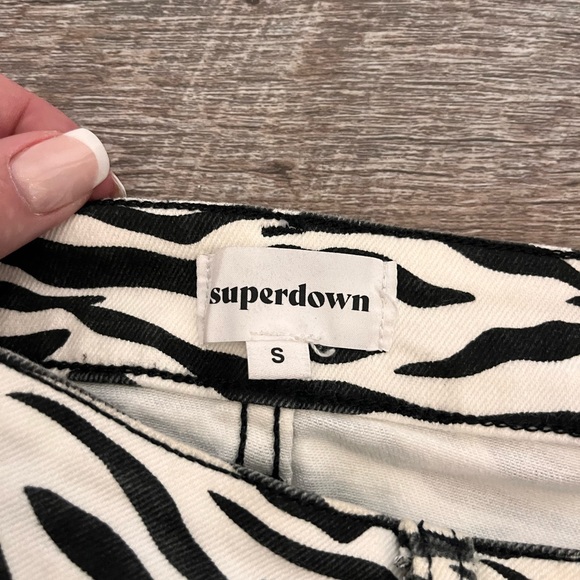 Superdown | Zebra Print Skirt | Small - Picture 4 of 4
